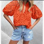 PRETTYGARDEN  Women’s Hollow Out Lace Embroidered Blouse Photo 0