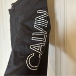 Calvin Klein Women's Black Biker Shorts, High Waist, Phone Pocket Photo 3