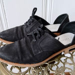 Frēda Salvador Wit d'Orsay Derby Black Suede Shoes Size 6.5 Photo 0