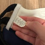 Athleta Mod Strappy back swimsuit top white black blue size medium Photo 3