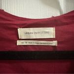 Urban Outfitters Textured Long Sleeve Frocked Mini Boho Dress Women’s Sz XS red Photo 4