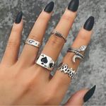 Silver Snake, Ghost Ring 5pcs Set Nwt Photo 1