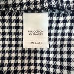 J. Jill Pants Womens 14 Navy Blue White Gingham‎ Cotton Stretch Tapered Ankle Photo 7