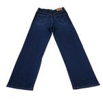 Levi's  Ribcage Straight Ankle Stretch Jeans Dark Wash Blue Size 27x27 Ripped Photo 2