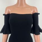 Milly | Pintuck Off-the-Shoulder Sheath Dress Photo 3