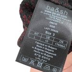 Ba&sh Dimitri Dress Mini Sweater Belted Jacquard Black Red Size 3 US 10 Photo 13