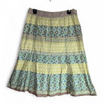 Sigrid Olsen Sigrid olsed Patterned Green and Brown Women's Skirt Photo 0