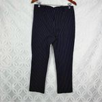 Derek Lam 10 Crosby Pinstripe Pants Midnight MU Blue Size 10 NWT‎ Photo 5