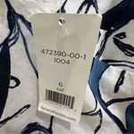 Banana Republic Floral Slip Midi Dress Blue White Linen Cotton Size 6 Tall Photo 8