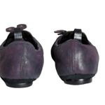 Bernardo  Leather Flats Shearling Lined Ballerina Purple Sz 6M Photo 4