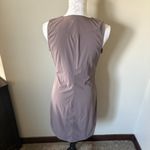 Indyeva Dress Womens Small Gray Sleeveless V Neck Stretch Pockets Travel Hiking Brown Photo 2