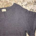 Joyfolie Mia Joy Slate Gray Short Sleeve Waffle Knit Sweater Top Size XL Photo 4