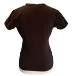 Nike Black Short Sleeve V-Neck Women’s T-Shirt Size Small Photo 2