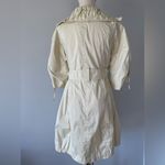 Pearl women’s trench coat 3/4 length sleeve size xs Yellow Photo 3