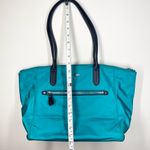 Michael Kors Kelsey Tote Turquoise Blue Nylon Travel Large Shoulder Bag Purse Photo 11