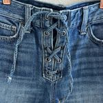 Hollister Ultra High Rise Mom Short 3" 100% Cotton Tie Front W25 1 Photo 2