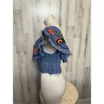 Red Carter Blue blouse off the shoulders Photo 1