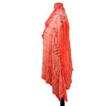 Anis. A Pink Orange Lace Eyelet Waterfall Kimono Cardigan Size Large Photo 1
