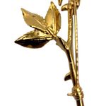 Swavorski Swarovski & Co. Austrian Crystal Rose Gold-Plated Stem Brooch Pin In Gift Box Photo 6