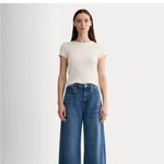 Everlane  cozy rib tee, xxs small. Excellent condition. Pet and smoke free home. Photo 1