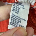 American Eagle  Orange Striped Crew Neck Sweater Photo 3