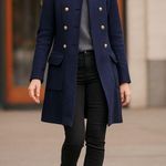 Ralph Lauren Lauren by  Coatigan vintage Military coat sweater, LambsWool blend S Photo 0