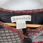 Dressbarn Jacket Women Small Black Velvet Cotton Rayon Whimsigoth Witchy Vintage Photo 5