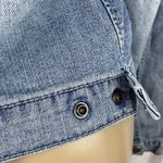 Silver Jeans  Blue Denim Snap front Long Sleeve Jacket M Photo 3