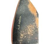 VTG Alberto D. Molina Italy Leather Sole Italy 71/2 B Red With Fold Detail Size 7.5 Photo 8