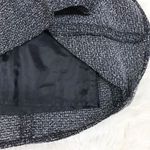 Nic+Zoe  Button Front Tweed Midi Skirt Gray A-Line Double Breasted Career‎ Size 6 Photo 6