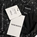 SABINA MUSAYEV Portia Maxi Skirt, Silver Black, Small Black Photo 9