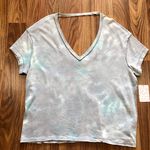 Free People All Mine Tie Dye Tee Shirt V-Neck Women's Size Small NWT New Photo 5