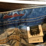 Eddie Bauer  Size 16 Women's Jeans Embroidered Floral Classic Bootcut Blue Photo 2