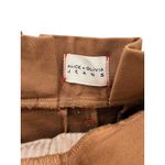 Alice Olivia Jeans Camel Paperbag Waist Wide Leg Trouser Pants Size 27 Career Brown Photo 6