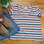 Madewell Alto Colborne Stripe Womens XS Scoop Neck Short Sleeve T-shirt Preppy Photo 0