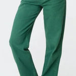 Edikted  WOMENS WIDE LEG JEANS GREEN NEW LARGE Photo 0