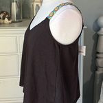 Rue 21 Brown crop Top Colorful Embroidered Straps Womens S New Rue Tank Flowy Knit Photo 6