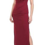 JS Collections NWT JS Collection Kirsten Neckline Bow Gown in Deep Red Photo 0