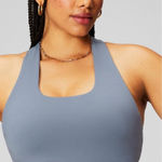 Fabletics  Boost Medium Impact Sports‎ Bra Gray Ombre Women's Size XL Workout Photo 0