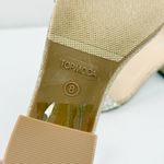 Top Moda Diamond-1 Rose Gold Glitter Block Heel Ankle Strap Sandals Size 8 Photo 8