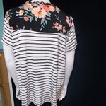 Flawless  Gray & White Striped Short Sleeve Tee (S) Photo 3