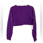 RE/DONE NWT  Boatneck Pullover‎ Sweater Size SMALL Purple REDONE 100% Wool Photo 3