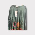 Buykud Dress 2XLLagenlook Oversized Arty‎ Artisan Green Geometric Kaftan Size 2X Photo 4