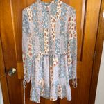 Aura  Floral Patchwork Smocked Dress Photo 2