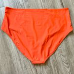 Old Navy High-Waisted Bikini Swim Bottoms in Warm Sunset Orange Size 3X NWT Photo 4