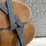 Skechers Slip Ins Cali Luxe Foam Beverlee Wedge Sandals Sz 8 Navy Summer Comfort Photo 7