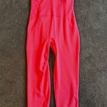 Free People Movement NWT ‘Never Better’ Neon Coral Women’s size XS Jumpsuit Photo 0