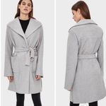 Bershka ASOS  Gray Long Belted Coat Size Small‎ Photo 1