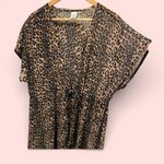 Source Unknown Cute silky sheer leopard print maxi duster tie front cover up robe whimsigoth Photo 1