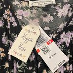 Hippie Rose  Floral Black Orange Purple Button Down  Top size XS NWT Photo 5
